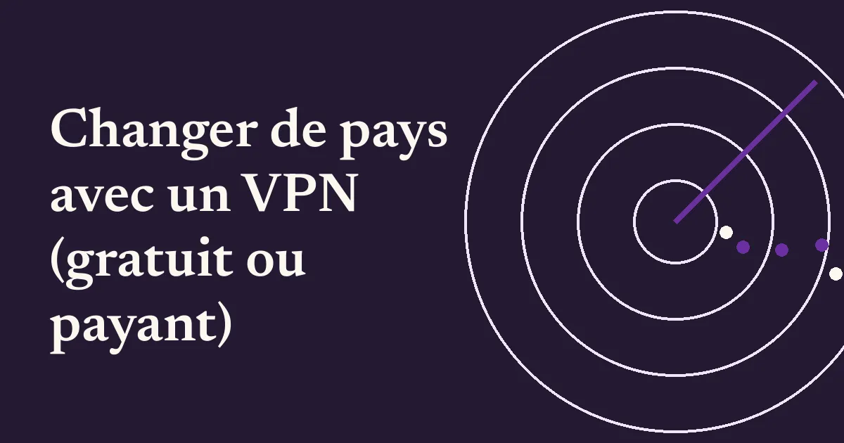 Changer de pays avec un VPN: page d’accueil d’un service de VPN avec ses pays de serveurs